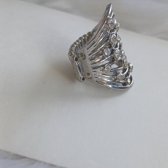 Paparazzi Silver Ring with Dazzling Accents - Picture 2 of 10